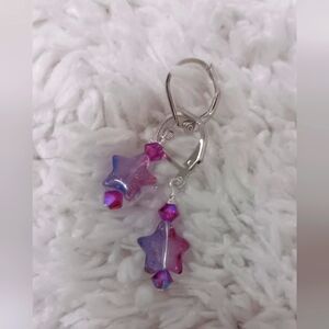 Hand Crafted Be A Little Different Glass Beaded Hippy Earrings Hand Craf…